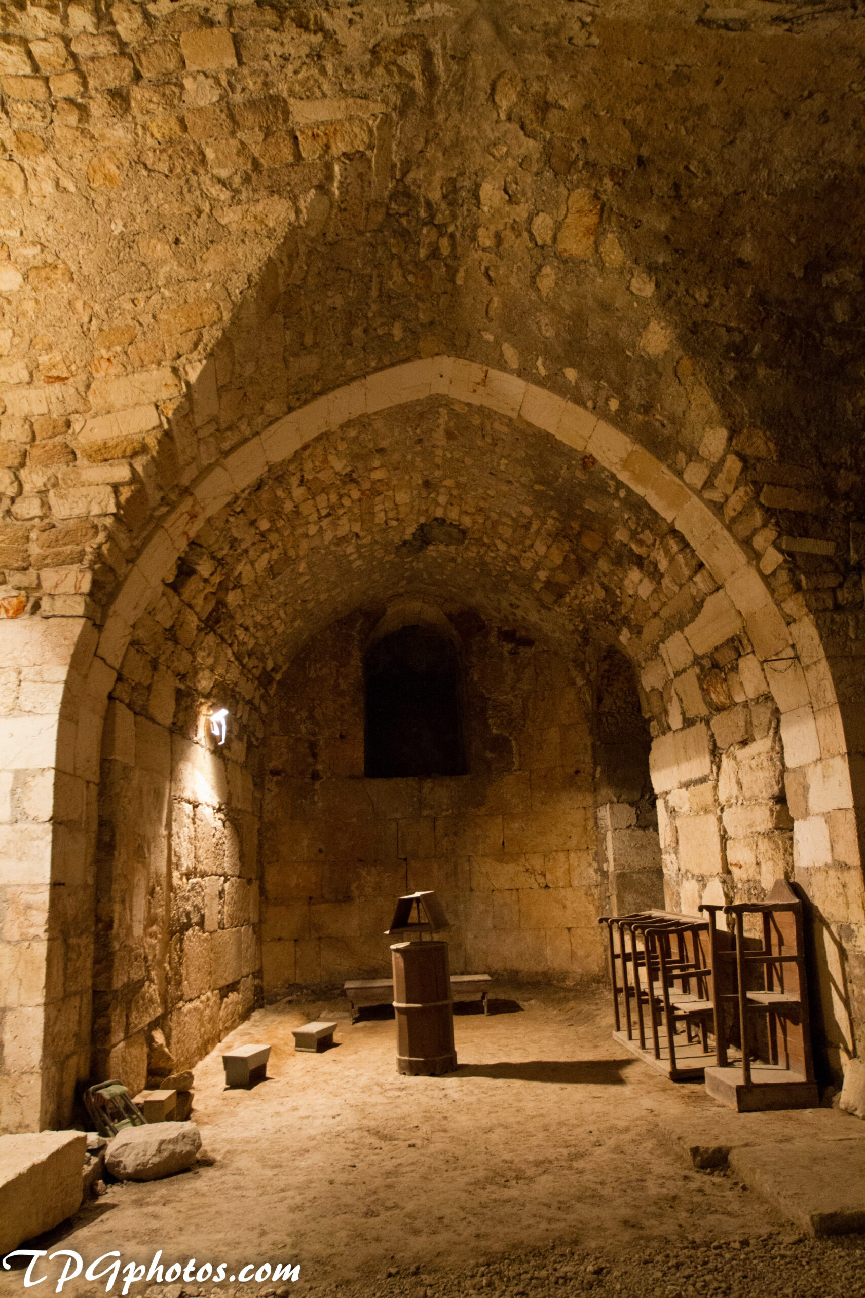 Ancient crypt below the Church of St John the Baptist (© TPG Photos.com ...